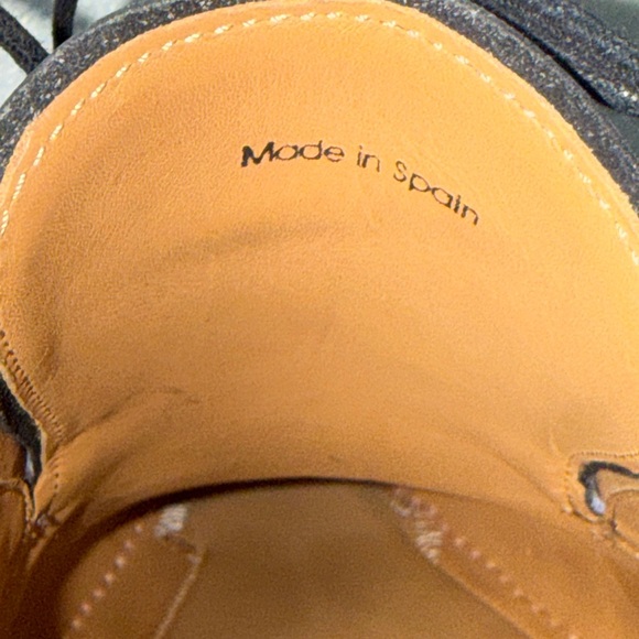 Magnanni Sergio Wingtip Oxford Dress Shoes Black Calfskin Leather 13974 Sz 10 - Picture 10 of 16